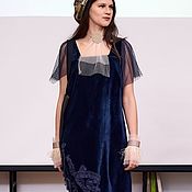 Одежда handmade. Livemaster - original item Velvet Dress. Handmade.