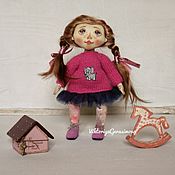 Кукла девочка-Рыбка авторская текстильная