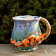 Forest mug with chanterelles, Mugs and cups, Moscow,  Фото №1