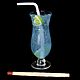 Dollhouse food: Blue cocktail with lime, Doll food, Saratov,  Фото №1