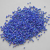 Материалы для творчества handmade. Livemaster - original item Japanese beads Delica 15/0 Opaque Royal Blue AB, 5 gr. Handmade.