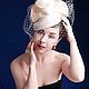 Вуалетка шляпка на свадьбу. Вуалетка. ALINA IV MILLINERY. Интернет-магазин Ярмарка Мастеров.  Фото №2
