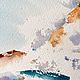 Картина с маяком в море, Москва. Морской пейзаж. Картины. Современные картины для интерьера (olga-ermakova). Ярмарка Мастеров.  Фото №7