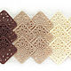Crocheted napkins - coasters. ' Peanut cookies'. Swipe. Cross stitch and beads!. My Livemaster. Фото №6