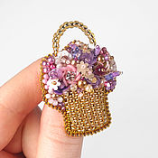 Brooch beaded Crystal embroidered Diamond brooch, fashion brooch