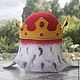 Order Hat for sauna 'Royal destiny. The king-the ruler'. Nataly Kara - одежда из тонкого войлока. Livemaster. . Textiles for a bath Фото №3