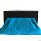 Bright turquoise clutch with wooden clasp, Clutches, Novosibirsk,  Фото №1