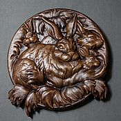 Картины и панно handmade. Livemaster - original item rabbits. Handmade.