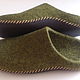 Mens felted Slippers from natural wool. Slippers. Saenko Natalya. Online shopping on My Livemaster.  Фото №2