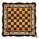 Carved chess 'Oval' Art. .101. Chess. Gor 'Derevyannaya lavka'. My Livemaster. Фото №5