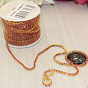 Материалы для творчества handmade. Livemaster - original item Rhinestones on a chain-base Gold (2 colors). Handmade.