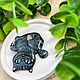 Alice in Wonderland Brooch, Cheshire Cat, Cheshire, Grey'. Brooches. greenfox-23. My Livemaster. Фото №5