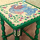 Painted stool "Pigeon", Stools, Moscow,  Фото №1