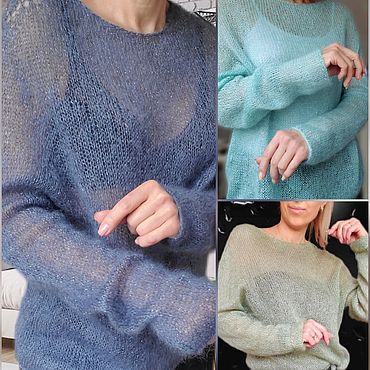 Одежда ручной работы. Ярмарка Мастеров - ручная работа Джемпер паутинка. Handmade.