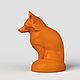 Заказать 3D модель STL файл для 3Д принтера и ЧПУ Лисичка. 3dprint-models. Ярмарка Мастеров. . Шаблоны для резки Фото №3