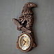 Clocks made of beech Eagles and pine. Watch. Wizardkmv (wizardkmv). My Livemaster. Фото №5
