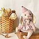 Тедди зайка Daisy. Тедди Долл. Елена (toysbyHelene). Интернет-магазин Ярмарка Мастеров.  Фото №2