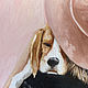 Oil painting on canvas, Portrait with a pet. Pictures. myfoxyart (MyFoxyArt). My Livemaster. Фото №4