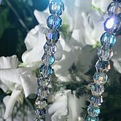 Винтаж handmade. Livemaster - original item Blue rays beads, Czechoslovakia. Handmade.