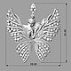 Кулон «Бабочка Магерит» из серебра. Кулон. M_yuvelir. Интернет-магазин Ярмарка Мастеров.  Фото №2