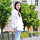 White Blouse Embroidered,Vyshyvanka White Linen Blouse. Dresses. 'Viva'. Online shopping on My Livemaster.  Фото №2
