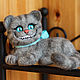 Order Cheshire cat lying. handmade toys by Mari (handmademari). Livemaster. . Stuffed Toys Фото №3