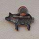 Collectible Piggy Bank brooch from JJ. Vintage brooches. Marina Bokova (Alina-123). My Livemaster. Фото №4