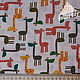 Корейский хлопок Разноцветные жирафы. Ткани. CottonCity. Интернет-магазин Ярмарка Мастеров.  Фото №2