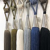 Для дома и интерьера handmade. Livemaster - original item Tiebacks: Brushes with chrome. Handmade.