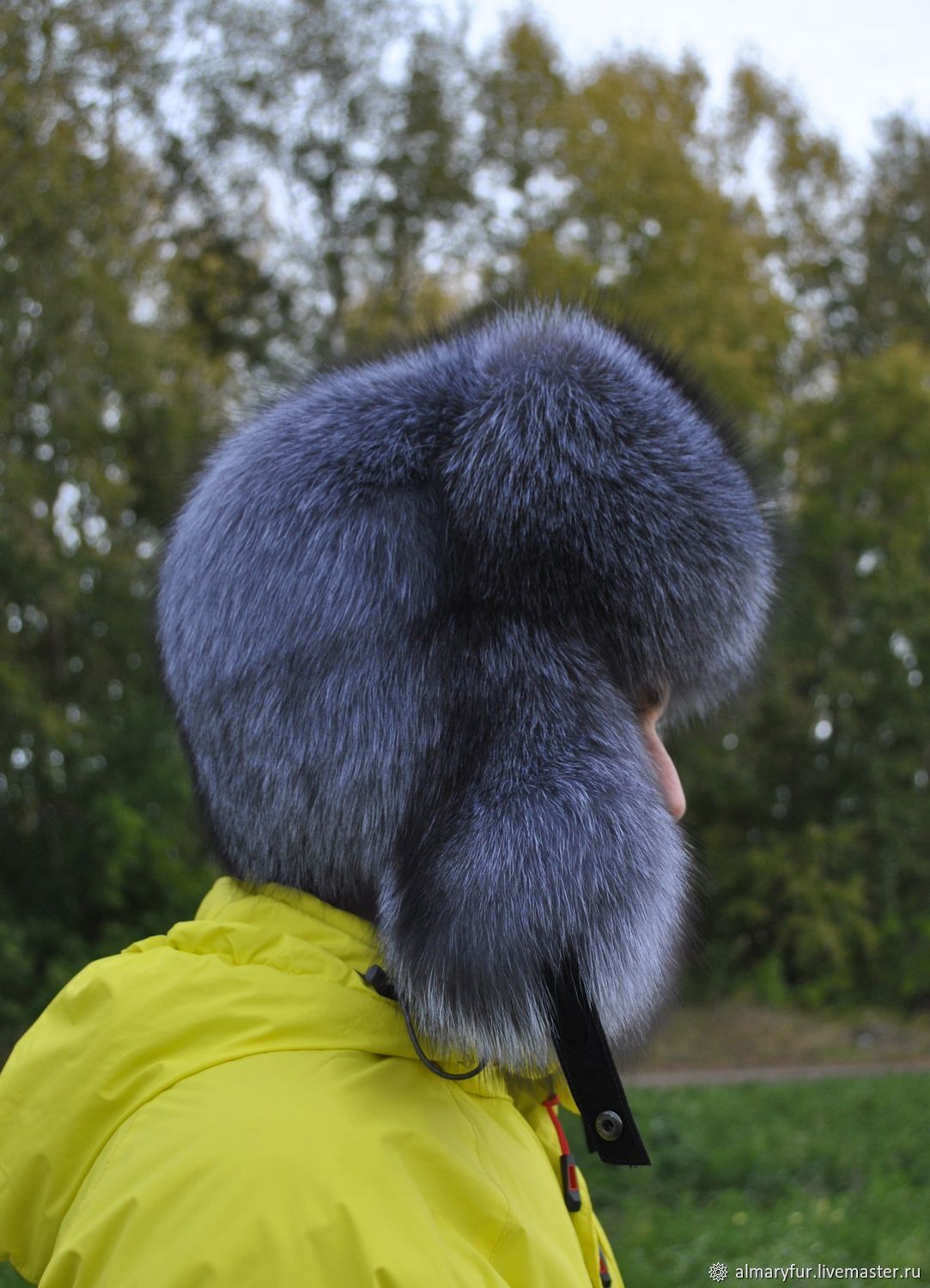 Чернобурка шапка мужская