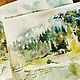 Watercolor diptych-a place in the mountains. Pictures. Annet Loginova. Online shopping on My Livemaster.  Фото №2