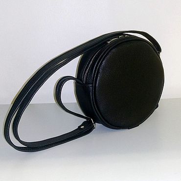 Сумки ручной работы. Ярмарка Мастеров - ручная работа Сумка кожаная круглая. Handmade.