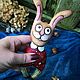 Заказать Кролик Николай. Kofeynyashki ART toys Кожемякина Людмила  (kofeynyashki). Ярмарка Мастеров. . Чердачная кукла Фото №3