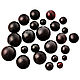 Amber ball 10mm-color Cherry dark-Drilled-Real