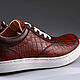 Crocodile leather sneakers IMA5019UK. Training shoes. CrocShop. My Livemaster. Фото №4