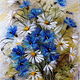 Picture of wool 'greetings from the summer of cornflowers and daisies'. Pictures. Marina Askerova (MariMarisha). Online shopping on My Livemaster.  Фото №2