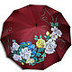 зонт ручной росписи "Цветы", Зонты, Санкт-Петербург,  Фото №1