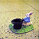 Candlestick 'Rabbit and hat'. Candlesticks. Elena Zaychenko - Lenzay Ceramics. My Livemaster. Фото №4