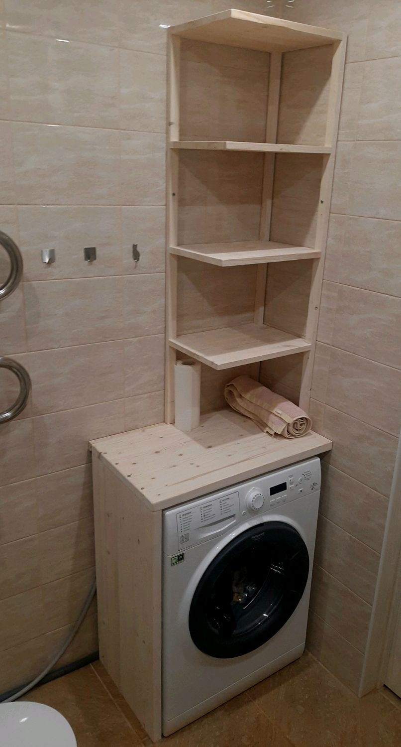 Шкаф для стиральной машины в ванной (68 фото)