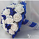 Бело-синий букет невесты, Цветы, Казань,  Фото №1