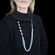 Necklace made of aquamarine and silver long Living water. Necklace. Kseniya Sakharnova. Online shopping on My Livemaster.  Фото №2