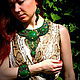 Green set of jewelry made of stones 'in the fairy forest', Jewelry Sets, Moscow,  Фото №1