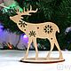 Christmas wooden deer. Christmas gifts. My dear home. Online shopping on My Livemaster.  Фото №2