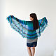 Openwork shawl knitted wool sea wave, shawl warm. Shawls. FuxiList  knitting. Online shopping on My Livemaster.  Фото №2