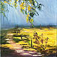 Autumn oil painting 'Path' forest, canvas. Pictures. Arthelenkey (earthelenkey). Online shopping on My Livemaster.  Фото №2