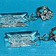 Серьги Swarovski Растущий прозрачный кристалл 26mm. Серьги классические. TLN North. Ярмарка Мастеров.  Фото №9