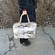 Сумка из лоскута песца 43. Сумка меховая, Классическая сумка, Ростов-на-Дону,  Фото №1