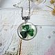 Transparent Pendant Green Clover Shamrock St Patrick Ireland. Pendants. WonderLand. Online shopping on My Livemaster.  Фото №2