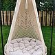 Заказать Подвесной шатер /кресло гамак/ кресло качели /садовое кресло/. Macrame-ot-mari-. Ярмарка Мастеров. . Гамаки Фото №3