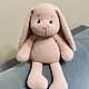 Мягкая игрушка зайка. Мягкие игрушки. Игрушки и куклы ручной работы (ovhandmadestore). Ярмарка Мастеров.  Фото №4